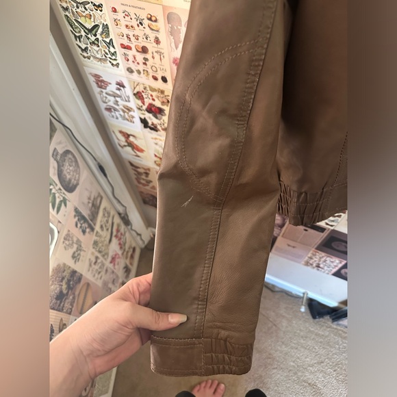Sheep leather Esprit jacket. Brown. Size 8 , slightly worn - Picture 4 of 6
